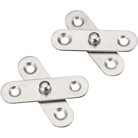 8 pièces de charnières de porte pivotantes à 360°, charnières pivotantes cachées en acier inoxydable pour centre de porte