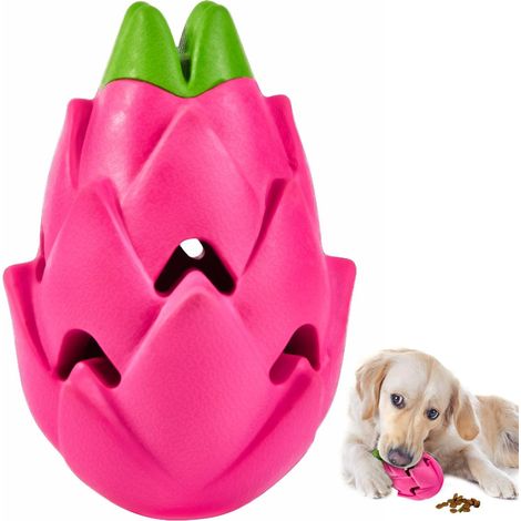Jouets Distributeurs de Friandises pour Chiens, en Caoutchouc Naturel, Jouets Interactifs pour Chiens favorisant la Stimulation, en Forme de Pitaya (1/5)