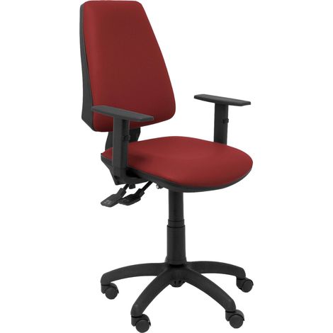 Elche simile marron synchro chair avec bras réglable
