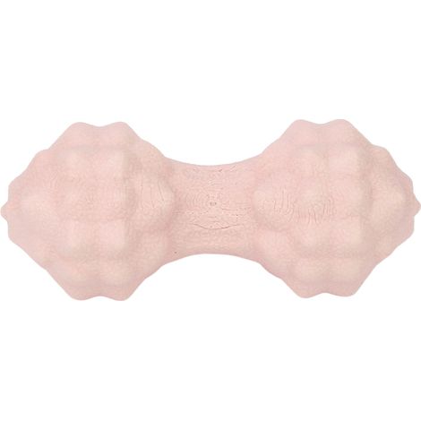 Balle de massage en forme de cacahuète, multidirectionnelle et ergonomique, pour la relaxation et la réduction du stress - Rose (1/5)
