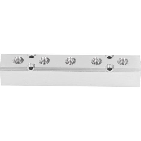 Collecteur pneumatique de distribution d'air, bloc de connexion, répartiteur, entrée G1/2, sortie G1/4, 30 x 30 mm, SY30-02-5F (1/5)