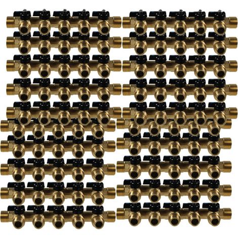 20 Collecteurs mini-vanne mâle 3/4" (20/27) - femelle 1/2" (15/21) - 5 piquages mâle 1/2" (15/21) - Arcanaute