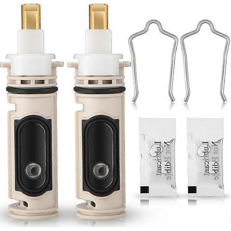 Lot de 2 cartouches de rechange Enhon 1222 compatibles avec robinet Moen Posi-Temp, cartouche de douche/baignoire avec extracteur (1/5)