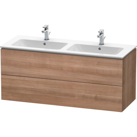 Duravit L-Cube Mueble de pared, 2 cajones, ancho: 1290mm, para Me by Starck 233613, color: Cerezo del Tesino - LC625807373 (1/4)