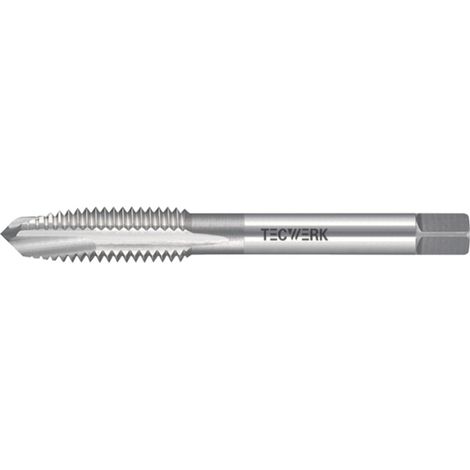 TECWERK Einschnittgewindebohrer DIN 352 Form B M6x1mm HSS-Co ISO2 (6H) TECWERK