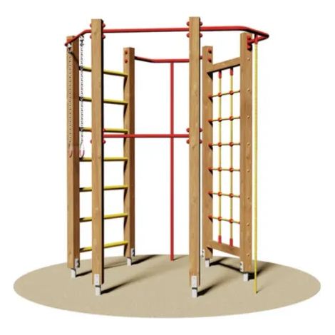 Palestrina Oklahoma 813 Giochipark cm225x170x250h rete fune barre anelli (1/2)