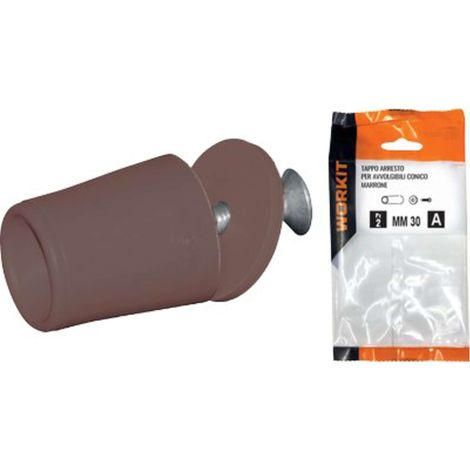TAPPO ARRESTO SELF WORKIT - X AVVOLGIBILI CONICO MM 30 MARRONE CF=PZ 2 - 5 Confezioni