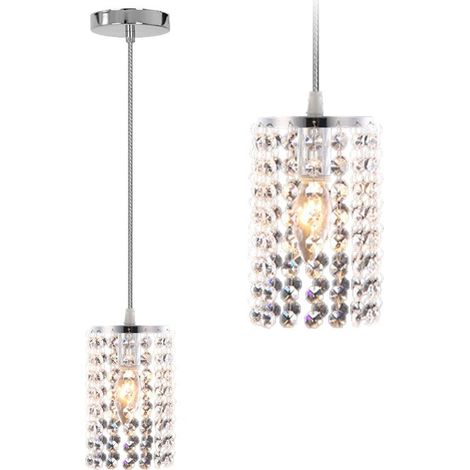LAMPADA A SOSPENSIONE APP730-1CP CROMO 1-PUNTI LUCE E27 11X11X16-101CM REGOLABILE