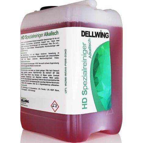 DELLWING HD nettoyant spécial alcalin 5L - Nettoyant concentré à ultrasons haut de gamme pour nettoyer les pièces automobiles148