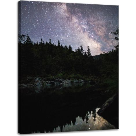 Leinwanddruck Weltraum Sternenhimmel 30x40