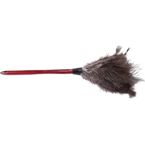 Plumeau de nettoyage en plumes d'autruche, plumeau en plumes d'autruche, plumeau en plumes douces, pour meubles et pales de ventilateur (1/5)