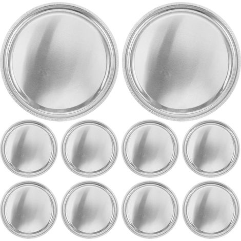 Lot de 10 coupelles de pesée : plateaux en aluminium de 60 ml pour balance - coupelles de pesée jetables - de laboratoire pour le pesage de poudres, le mélange d'époxy et le dosage (1/5)