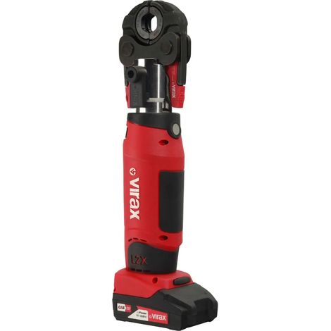 Herramienta de crimpado electromecánico VIPER L2X + insertos TH16-20-26 + 2 baterías - VIRAX - 253577