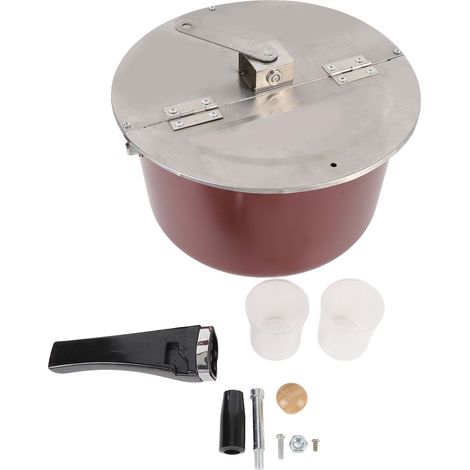 Machine à pop-corn en acier inoxydable, appareil manuel, délicieux, fait maison, cuisinière à gaz, cuisinière à Induction Compatible (1/5)