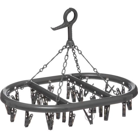 Asciugacapelli ovale appeso con 24 clip - 5five (1/5)