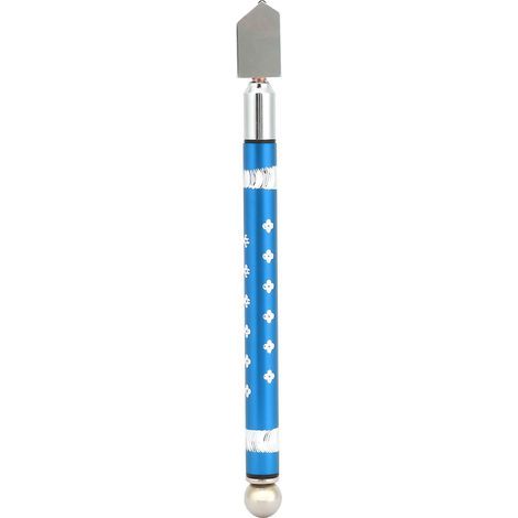 Glass Cutter with Tungsten Carbide Wheel and Aluminum Alloy Handle – Blue, 54 g (1/5)