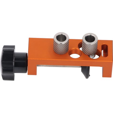 Gabarit de perçage pour profilés en aluminium avec foret étagé à fraisage M6 et double poinçon de positionnement pour profilés des séries 20, 30 et 40 (1/5)