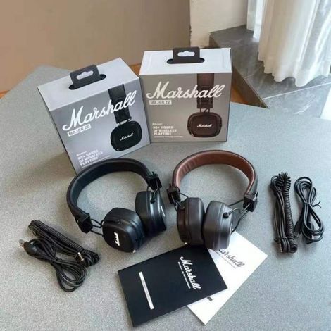 Marshall Major III Bluetooth-Kopfhörer (2., 3., 4. Generation) mit Geräuschunterdrückung, kompatible kabellose Ohrhörer, schwarz, für den täglichen Gebrauch, Einzelpackung (1/5)