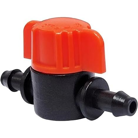 40 vannes d'arrêt pour système d'irrigation goutte à goutte de jardin - pour système d'irrigation goutte à goutte 4/7 Mini V à double embout cannelé (1/5)