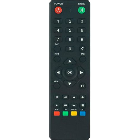 Télécommande de Remplacement pour Récepteur TV Satellite Numérique DVB-T2 Décodeur 1080P H265 HEVC PVR (1/5)