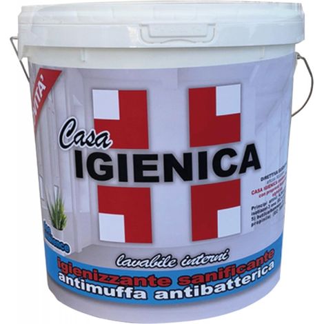 IDROPITTURA LAVABILE IGIENIZZANTE SANIFICANTE 4LT CASA IGIENICA