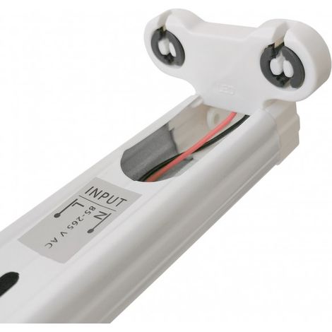 Réglette Slim pour tube LED T8 double - Non étanche - 1200 mm - DeliTech®
