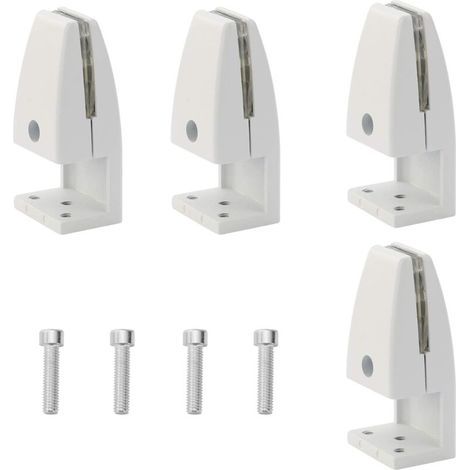 Set mit 4 Schreibtisch-Trennwandclips aus Aluminiumlegierung - Clips zum Schutz von Sichtschutzwänden (5–20 mm) (1/5)