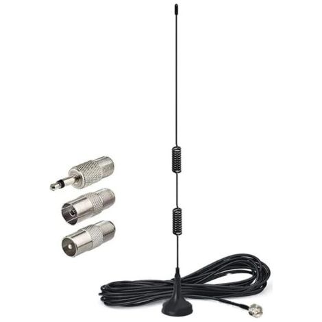 Support magnétique d'antenne DAB FM pour radio stéréo numérique DAB FM d'intérieur Denon Pioneer Marantz Sherwood avec Bluetooth. (1/5)
