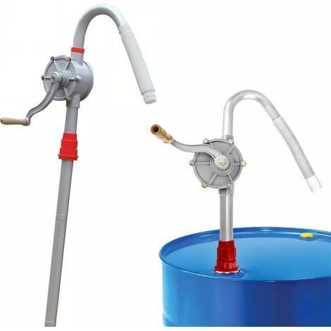 Applicable Pompe de transfert manuelle diesel - Pompe à main rotative à tambour en aluminium - Pompes à tambour d'huile à manivelle pour diesel, kérosène, pompe à tambour hydraulique (1/5)