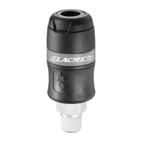 LACME Raccord Coupleur de sécurité Ø8 int tuyau -1/4M- RAC 2055 S- 364400 (1/4)