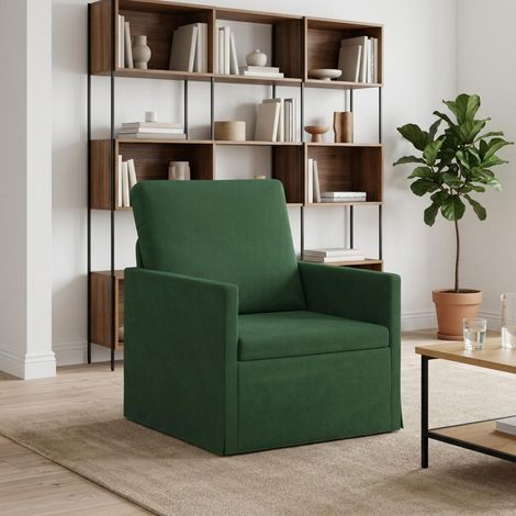 vidaXL Poltrona Verde Giungla 70 x 81 x 82 cm Tessuto in Cords (1/5)