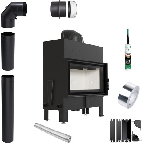 Kamineinsatz KRATKI FLOKI S 8 kW fi 160 Rohrset (1/5)
