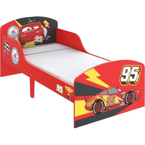 Disney Cars Lettino in Legno Saetta McQueen 75x143x 64cm