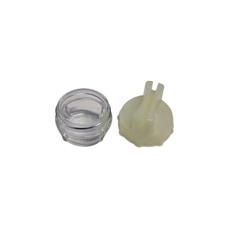 Verre de lampe (7 x 7 x 5 cm) avec outil de demontage pour four Bosch, Siemens, Neff, Gaggeneau - 00647309