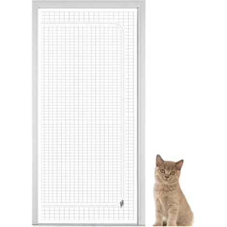 Fluchtsichere Katzen-Fliegengittertür, Schutznetz mit Reißverschluss, Haustierzubehör für Wohnzimmer, Küche, Schlafzimmer