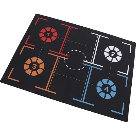 Tapis D'entraînement de Pas de Basket-ball, Système de Dribble Antidérapant de qualité Supérieure pour la Maison, 33,1x47,3 Pouces, Noir (1/5)