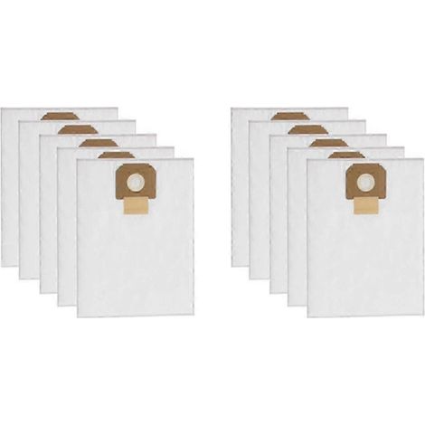 Lot de 10 sacs à poussière de rechange pour aspirateur Bosch GAS 35 série 2607432037 (1/5)
