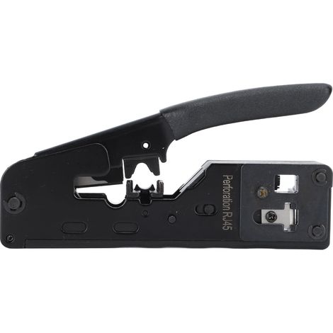 Pince à sertir RJ45, pince à sertir Ethernet Cat5, Cat5e et Cat6 avec testeur de câble réseau et dénudeur de fils (1/5)