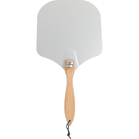 12 cm Spatule à pizza en aluminium avec manche en chêne, pliable, durable, pelle à pizza pour boulangerie maison, antioxydation (1/5)
