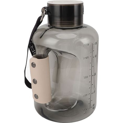 Bouteille d'eau à hydrogène 1,5 l, haute capacité, technologie SPE PEM, générateur d'eau, ioniseur d'eau, cendre noire (1/5)