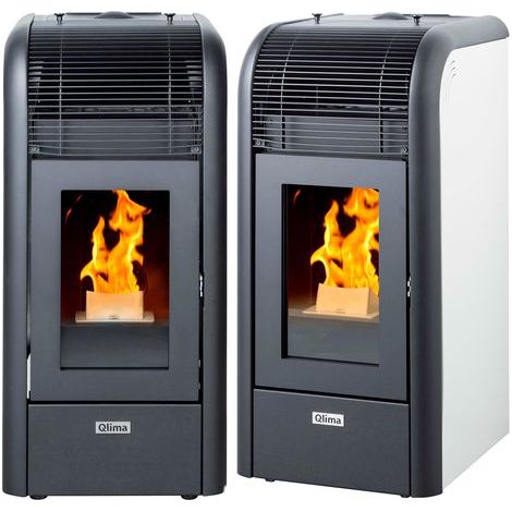 Stufa a pellet ventilata con camera stagna 10 kw Qlima Lindara (1/3)