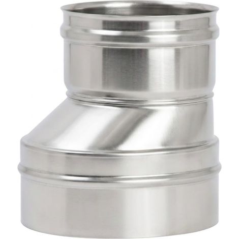 MAKA Riduzione e Aumento Eccentrico Canna Fumaria Acciaio Inox Ø 230 (M) → Ø 250 (F) (1/5)