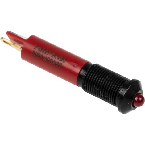 Voyant LED lumineux Rouge RS PRO, dia. 6mm, 24V c.c., taille de la lampe 3 mm ( Prix pour 1 )