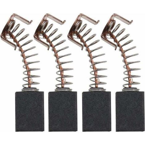 Lot de 2 paires de balais de charbon moteur 12 x 8 x 5 mm compatibles avec meuleuse d'angle WS125 Black & Decker G720 (1/5)