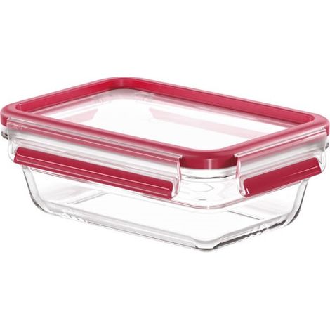 TEFAL MASTERSEAL FRESH VERRE, BOÎTE ALIMENTAIRE RECTANGULAIRE 0,7 L , CONSERVATION DES ALIMENTS, EMPILABLE, COMPATIBLE FOUR ET C (1/3)