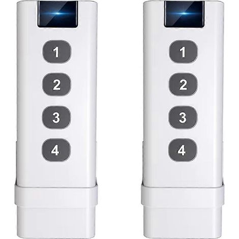 Set aus 2 Tuya ZigBee Steuergeräten, intelligenten drahtlosen Szenenschaltern, 4-Tasten-Handfernbedienungen für ein vernetztes Zuhause. (1/5)