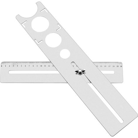 Règle de mesure d'angle pour carrelage, acier inoxydable, 25/40/45 mm