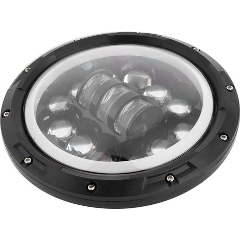 Phare de travail LED 7 pouces 90W, projecteur IP67 étanche 6000K, universel pour voiture et moto (1/5)