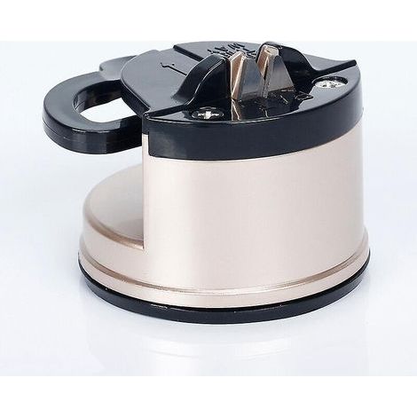 (argent) Aiguiseur De Couteaux, Aiguiseur De Couteaux De Cuisine De Poche Pour Couteaux Fixes Et Dentels, Outil D'afftage En 3 Tapes Aide Rparer (1/5)