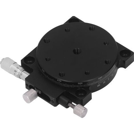 Plate-forme coulissante R Axes, Rotation à 360 °, en alliage d'aluminium, étape de positionnement linéaire manuelle pour Instrument optique (1/5)